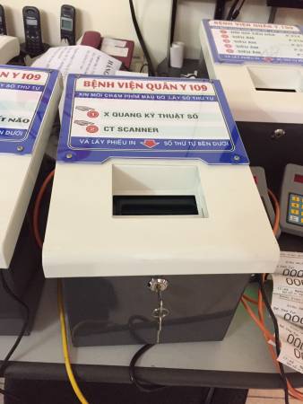 VNC hoàn thiện sản xuất hệ thống xếp hàng tự động phòng XQUANG, CT SCANNER tại BV Quân Y 109