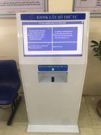 VNC QMS SOFT hoàn thiện sản xuất, cung cấp lắp đặt hệ thống xếp hàng tự động tại bộ phận một cửa xã Tiên Sơn - huyện Việt Yên - Bắc Giang