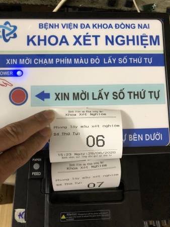 VNC hoàn thiện sản xuất máy in số thứ tự để bàn VNC PR1 cho BVĐK Biên Hoà - Đồng Nai