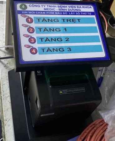 VNC hoàn thiện sản xuất cung cấp máy in số thứ tự để bàn VNC PR1 cho BVĐK MEDIC - Bình Dương giai đoạn 2