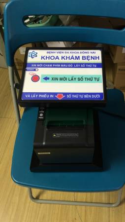 VNC hoàn thiện sản xuất 02 máy in số thứ tự thứ VNC PR1 cho bệnh viện đa khoa Đồng Nai - khoa khám bệnh