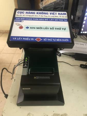 VNC sản xuất, cung cấp máy in số thứ tự để bàn VNCPR1 cho cảng hàng không Việt Nam