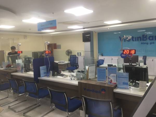 VNC QMS hoàn thiện sản xuất, cung cấp lắp đặt hệ thống xếp hàng tự động cho PGD Trung Chính - CN Vietinbank tây Hà Nội