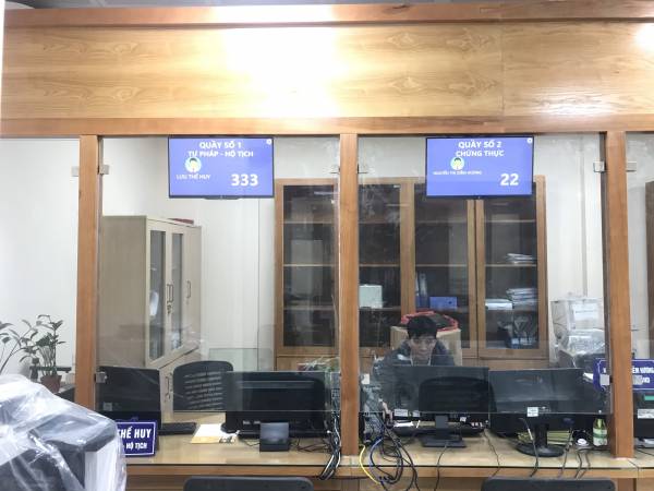 VNC QMS SOFT hoàn thiện sản xuất, cung cấp lắp đặt hệ thống xếp hàng tự động tại bộ phận một phường Chương Dương - quận Hoàn Kiếm - TP Hà Nội