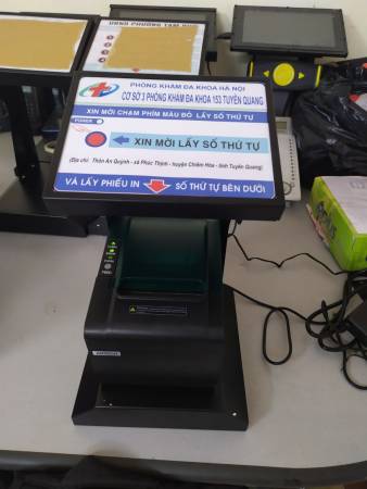 VNC hoàn thiện sản xuất máy in số thứ tự để bàn ký hiệu VNCPR1 cho cơ sở 3 PKĐK 153 Tuyên Quang