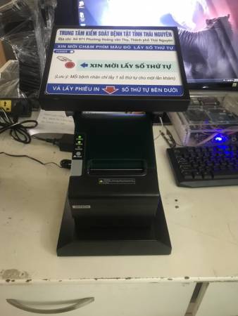 VNC sản xuất, cung cấp máy in số thứ tự VNCPR1 cho TT kiểm soát bệnh tật tỉnh Thái Nguyên