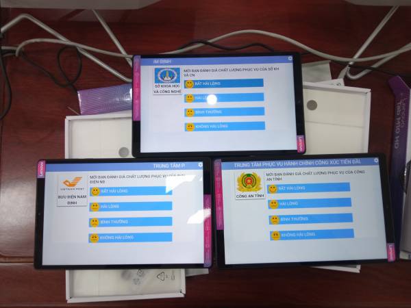 VNC QMS SOFT hoàn thiện sản xuất cung cấp lắp đặt hệ thống đánh giá mức độ hài lòng cho TTHCC Tỉnh Nam Định