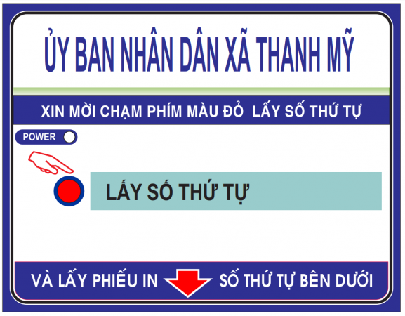 VNC hoàn thiện sản xuất máy in số thứ tự VNC PR1 cho UBND Xã Thanh Mỹ - TX Sơn Tây