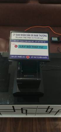 VNC hoàn thiện sản xuất máy in số thứ tự VNC PR 1 cho UBND xã Nam Thượng - Hòa Bình