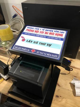 VNC Hoàn thiện sản xuất máy in số thứ tự VNC PR1 tại phòng X Quang, phòng nội soi Tai - Mũi - Họng - TTYT Huyện Yên Lạc