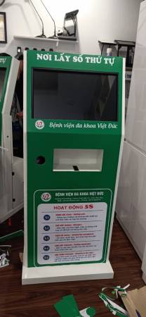 VNC hoàn thiện sản xuất 02 Kiosk lấy số thứ tự VNCPR3.1 cho BVDK Việt Đức - Phú Thọ