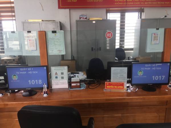 VNC QMS SOFT hoàn thiện sản xuất, cung cấp lắp đặt hệ thống xếp hàng tự động tại bộ phận một cửa thị trấn Bích Động - huyện Việt Yên - Bắc Giang