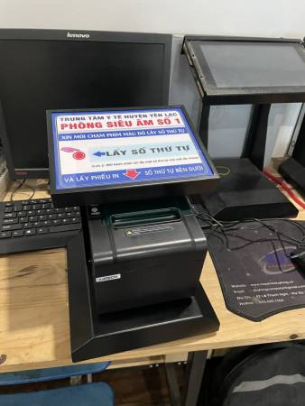 VNC QMS hoàn thiện sản lắp đặt máy in số thứ tự VNCPR1 cho phòng khám tai mũi họng 269 Quang Trung