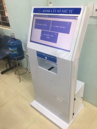VNC QMS SOFT hoàn thiện sản xuất, cung cấp lắp đặt hệ thống xếp hàng tự động, hệ thống đánh giá mức độ hài lòng tại bộ phận một cửa xã Hương Mai - huyện Việt Yên - Bắc Giang