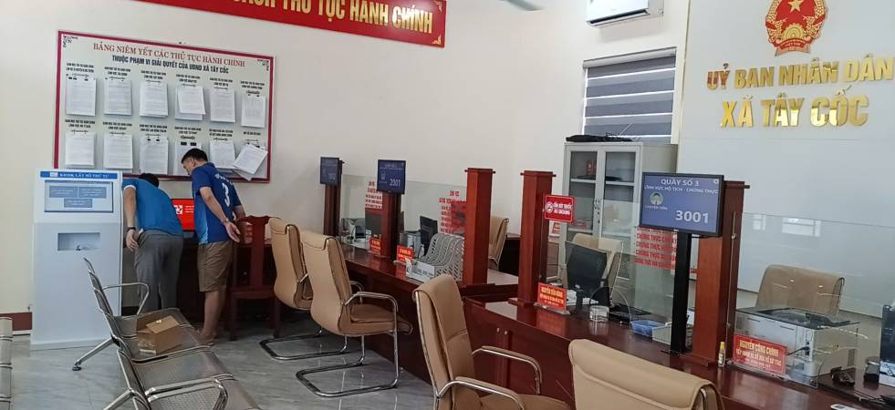 VNC QMS hoàn thiện sản xuất, cung cấp hệ thống xếp hàng tự động tại xã Tây Cốc, tỉnh Phú Thọ