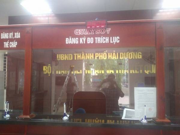 VNC hoàn thiện lắp đặt hệ thống xếp hàng, đánh giá chất lượng tại bộ phận một cửa TP Hải Dương