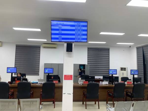 VNC QMS SOFT hoàn thiện sản xuất, cung cấp lắp đặt hệ thống xếp hàng tự động, kiosk tra cứu thông tin tại bộ phận một cửa UBND xã Thanh Miện - tỉnh Hải Phòng